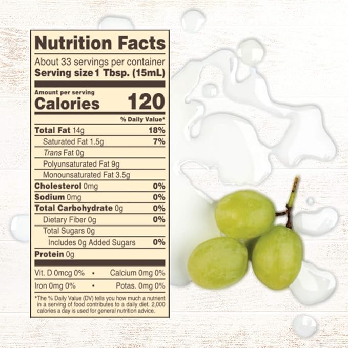 Roland Foods Pure Grapeseed Oil 16.9 Ounce Can Pack of 3