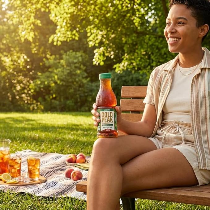 Gold Peak 10-Pack Variety Tea – 18.5 oz Bottles – Extra Sweet Georgia Peach Lemon Sweetened Sweet'd Black &amp Sweet Green – Ready-to-Drink Iced Tea Assortment