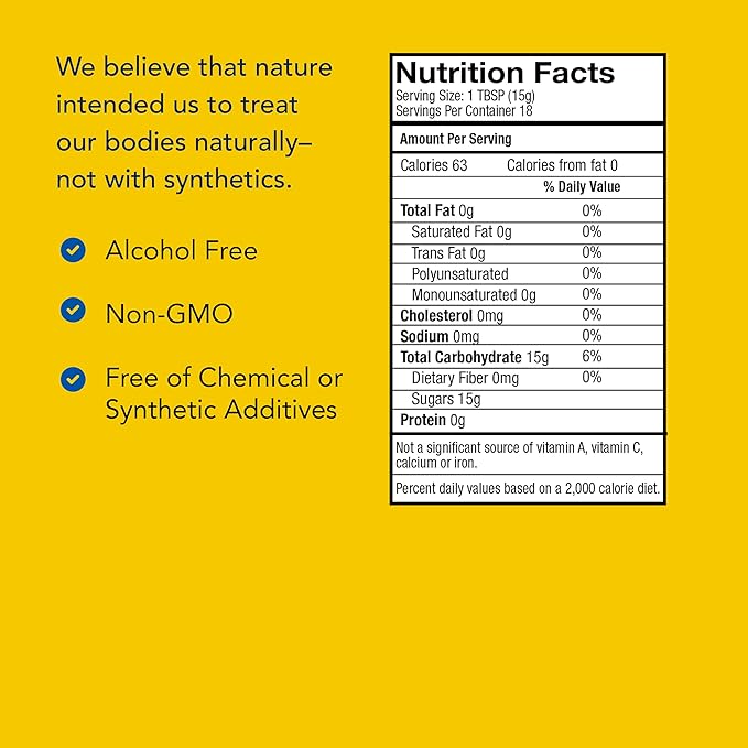 NORTH AMERICAN HERB &amp SPICE Mediterranean Wildflower Honey - 9.40 oz - Raw Honey - Tonic Digestive Aid - Wild Unprocessed Natural Sweetener- Non-GMO - 18 Servings