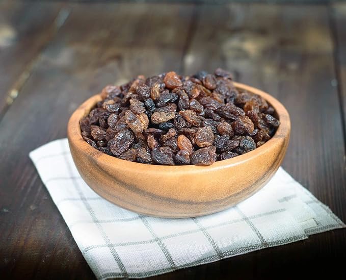 Food to Live Imported Organic Raisins 5 Pounds — Sun Dried Thompson Seedless Select Grapes Non-GMO Raw No Sugar added Pesticide-Free Kosher Vegan Lightly Coated with Organic Sunflower Oil