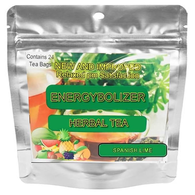 Energybolizer Perfect Weight Herbal Tea (24 Bags)| Natural Energy Booster for Women and Men | Increase Energy Improve Digestion (Spanish Lime)