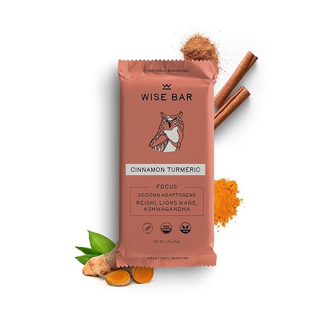 Generic Wi.se Bar Cinnamon Turmeric 1.9oz Pack of 12
