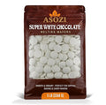 Super White Chocolate Melting Wafers – 5lb Resealable Bag Premium Melting Chocolate for Baking &amp Candy Coating Chocolate for Cookies Truffles Confections &amp Desserts (Super White Chocolate)