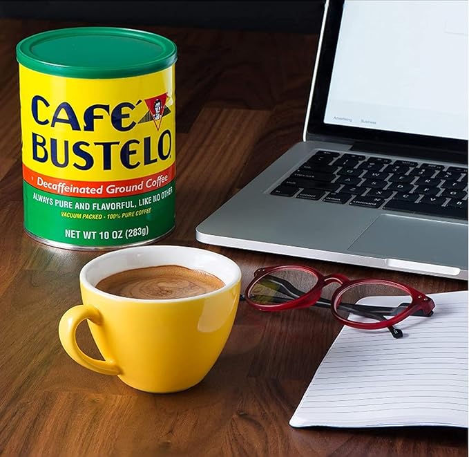 ONDAGO Cafe Bustelo Coffee Decaffeinated 10-ounce Cans | 2 pack | Bundled with Ondago Coffee Scoop