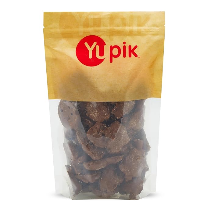 Yupik Caramel Peanut Clusters 2.2 lb (35.2 oz) Roasted Peanuts &amp Caramel Coated in Milk Chocolate Smooth &amp Crunchy Sweet Snacks Chocolate Candy Ideal for Baking &amp Topping