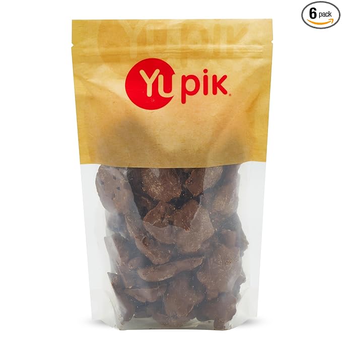 Yupik Milk Chocolate Peanut Clusters 2.2 lb (35.2 oz) Pack of 6 Roasted Peanuts Coated in Fine Milk Chocolate Smooth &amp Crunchy Sweet Snacks Chocolate Candy Ideal for Baking &amp Topping