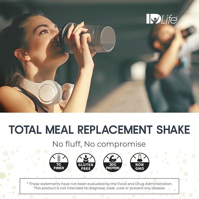 IDLife Vanilla Cookie NurishID Meal Replacement Shake - with Slow-Digesting Carbs Superfoods Vegetable Blend and Adaptogenic Mushrooms - 15 Servings