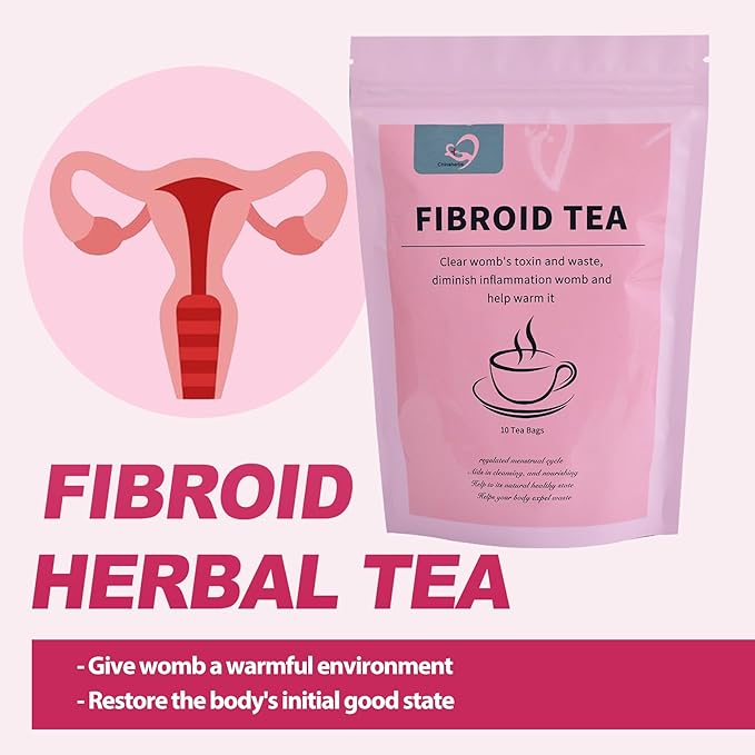 Aromlife Natural Fibroid Tea Pack of 2 Fibroid Shrink &amp Ovarian Cysts Natural Remedy Fertility Tea for Women Conception and Hormone Balance with Brown Sugar Flos Lonicerae