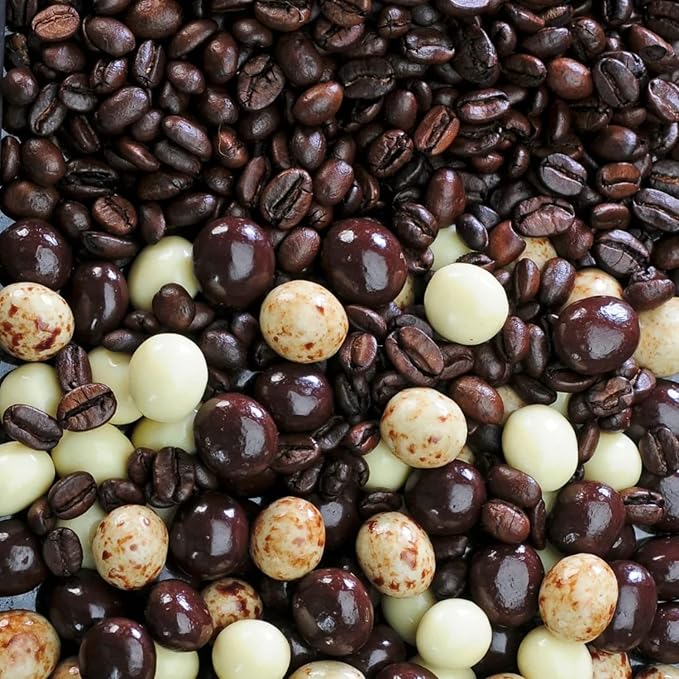 Dilettante Espresso Blend Espresso Beans In Semisweet Milk and White Chocolate 5 Pound