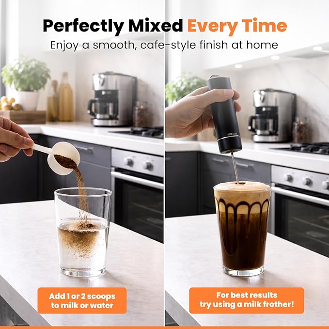 Protein Coffee Mocha with Collagen: Zero Added Sugar 100% Natural Dairy-Free 10G Protein Instant Blend with Real Cocoa High CGA Coffee 100mg Caffeine Collagen Peptides 15 Servings
