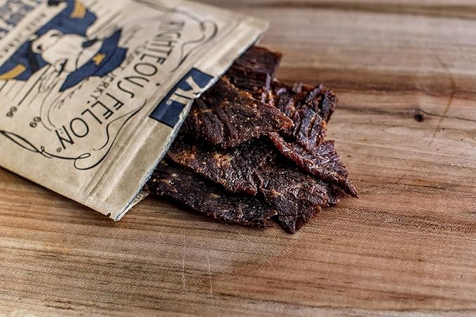 Righteous Felon Craft Jerky Snack Truffle-O-Bill Beef Jerky Made in America 2 Ounce (Pack of 8)