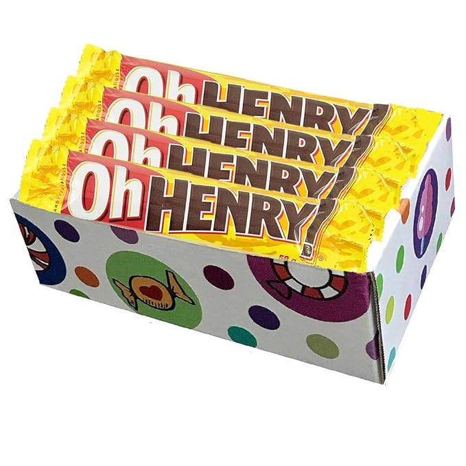 CandyLab Oh HENRY! Chocolate Candy Bars Caramel 32.64 Ounce