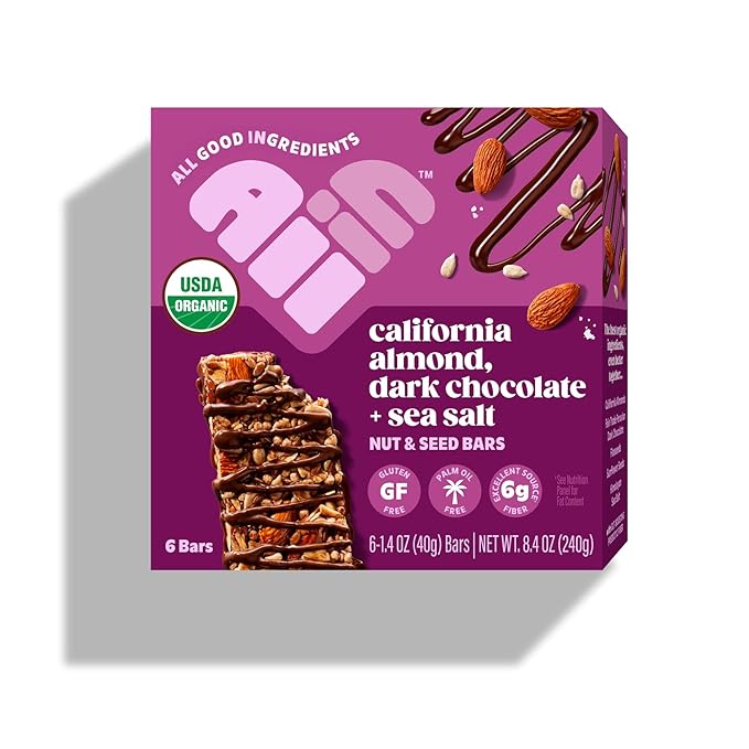 All In Bar Dark Chocolate Sea Salt Multipack 8.4 oz (Pack of 6)