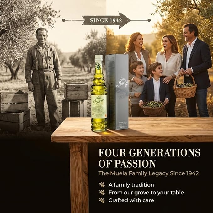 Venta del Barón - Voted The World's Best Olive Oil - Extra Virgin Cold Pressed - High in Polyphenols - 16.9 fl oz (500ml) Bottle