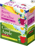 Gya Tea Co Berry Paradise K Cups Tea Pods Variety Pack &amp Cinnamon Apple Herbal Tea K Cups Variety Pack for Keurig 2.0 &amp1.0
