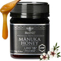 BeeNZ Raw Manuka Honey Certified UMF 15+ (MGO 514+) Pure New Zealand Monofloral Manuka Natural Sweetener Superfood for Immune Support No Sugar Added Traceable from Hive to Jar 8.8 oz/250g