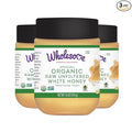 Wholesome Organic Raw Unfiltered White Honey Pesticide Free Fair Trade Non Glyphosate Non GMO &amp Gluten Free Spreadable 16 Ounce Jar (Pack of 3) (Packaging May Vary)