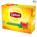 Lipton Black Decaffeinated Hot Tea 72 count tea bags per box 6 boxes per case