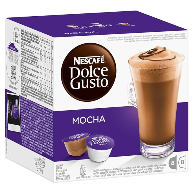 Nestle 'Mocha' for Dolce Gusto Coffee Capsules 16 Capsules (8 Servings)