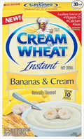Cream Of Wheat Bananas &amp Cream Instant Hot Cereal 10 Count 12.3oz Box (Pack of 3)