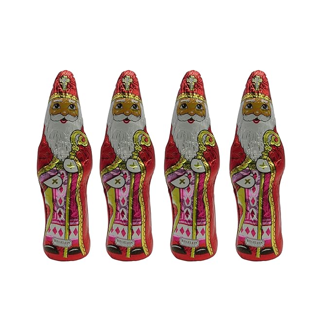 Chocolate St. Nicholas /Schokoladen Nikolaus (Pack of 4) - Made in Germany