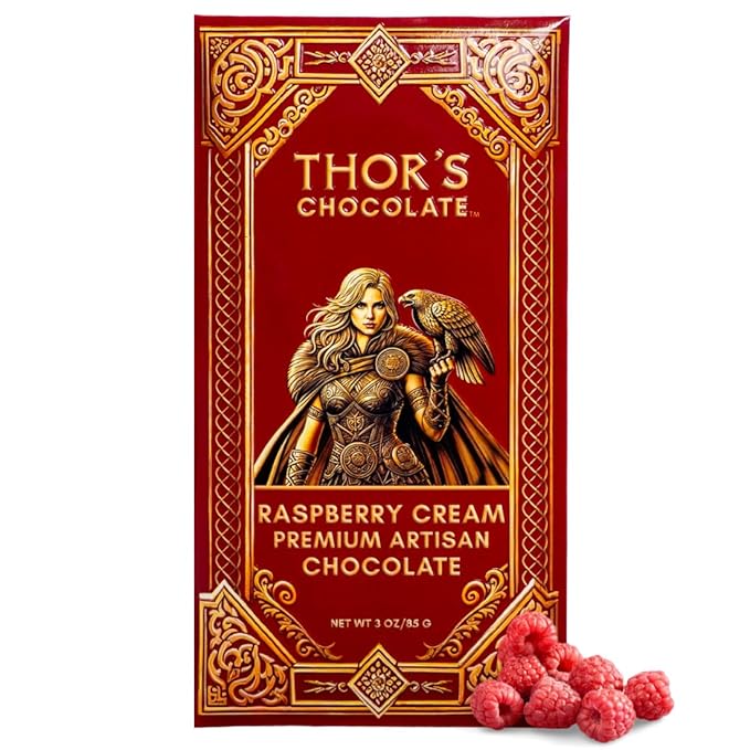 Thor’s Chocolate Variety Pack of 6 Milk Dark Dark Almonds Raspberry Pineapple and Huckleberry Bean to Bar Small Batch Smooth &amp Creamy Luxury Gourmet Chocolate Made in USA (6 x 3oz Bars)