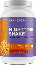 TransformHQ Nighttime Shake Sleep + Protein Blend 28 Servings Caramel Apple Pie Flavor