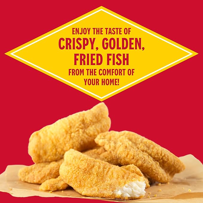 Louisiana Fish Fry Seasoned Fish Fry Seafood Breading Mix 2.88 Pound (Pack of 1) - Season and Cook All Your Fish Shrimp Oysters Vegetables and More to Crispy Perfection