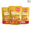 Slurrp Farm No Maida Pancake Mix | Instant Breakfast Mix Made with Oats and Jowar | Eggless Healthy Breakfast for Kids &amp Adults | Banana Chocochip- Pack of 3 X 150g