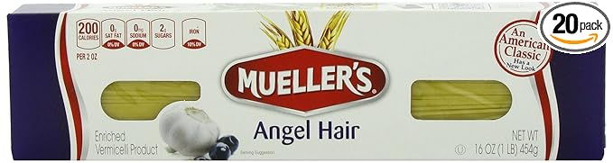 Mueller's Angel Hair Pasta 16 Ounce (Pack of 20)