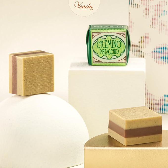 Venchi - Pistachio Cremino Chocolates Pistachio and Gianduia Flavor Chocolate Candy Bulk Gluten-Free 2.2 lb Bag