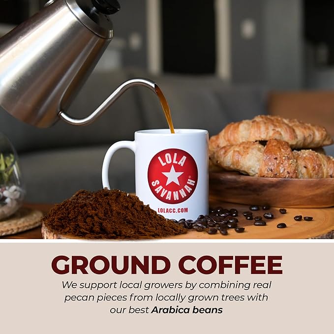 Lola Savannah Texas Pecan Ground Caffeinated Coffee 1lb