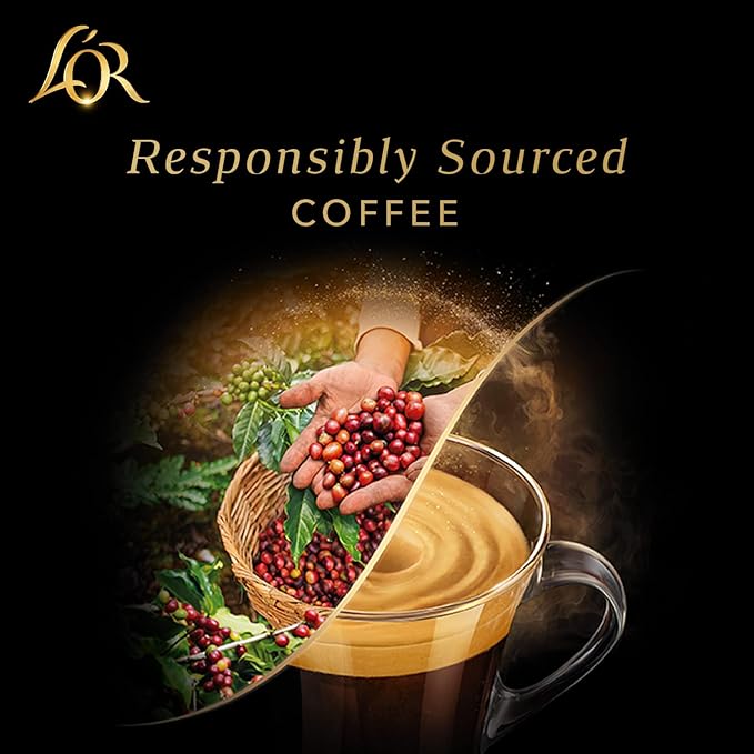 L'OR Espresso Capsules 50 Count Onyx Single-Serve Aluminum Coffee Capsules Compatible with the L'OR BARISTA System &amp *Nespresso Original Machines 50 Count (Pack of 5)
