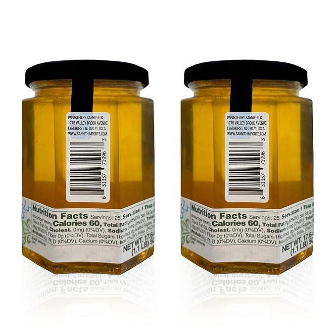 Sanniti Fulmer All Natural Hungarian Acacia Honey 17.64 oz (Pack of 2)