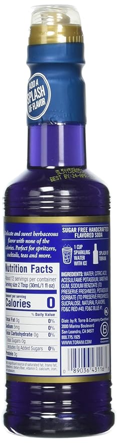 Torani Lavender Syrup Sugar Free Kosher 12.7 Fluid Ounce (Pack of 4)