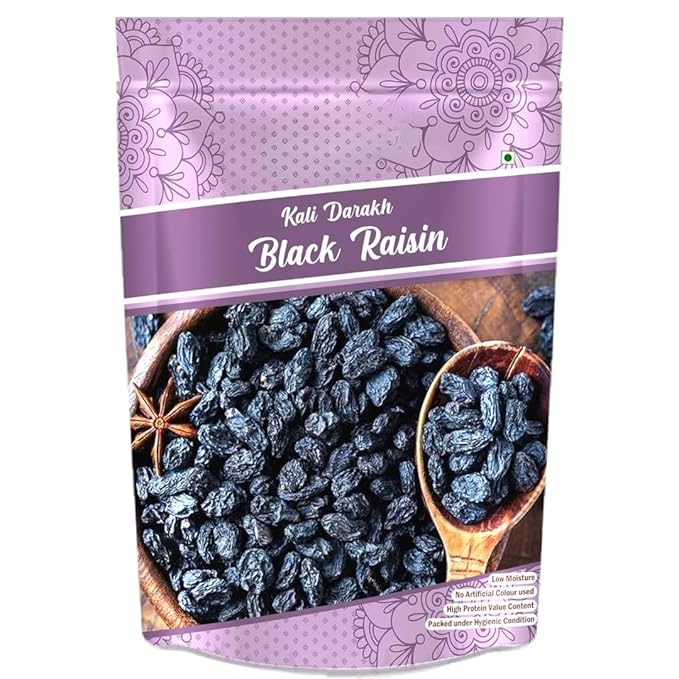 Black Raisins/Kishmish High in Antioxidant| Naturally Sweet and TastyEnergy Booster|Rich in Iron Calcium Vitamin B &amp Boosts Immunity - 250g
