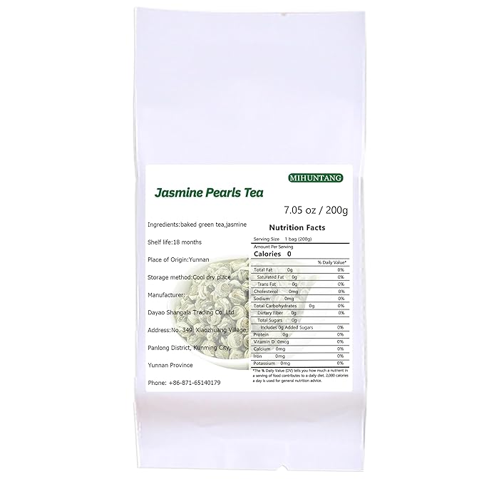 Jasmine Dragon Pearls Green Tea 7.05 oz Jasmine Pearl Dragon Ball Loose Leaf Tea