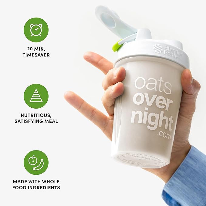 Oats Overnight Party Variety 8 Pack &amp Vegan Variety 8 Pack - High Protein High Fiber Breakfast Shake - Gluten Free Non-GMO Oatmeal