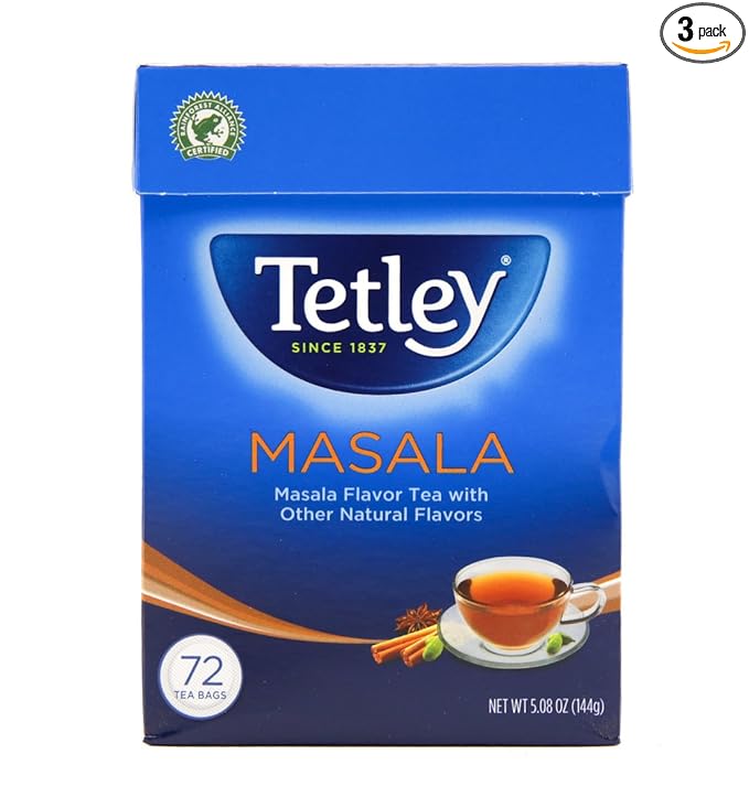 Tetley Tea Masala 72-Count Tea Bags (Pack of 3)