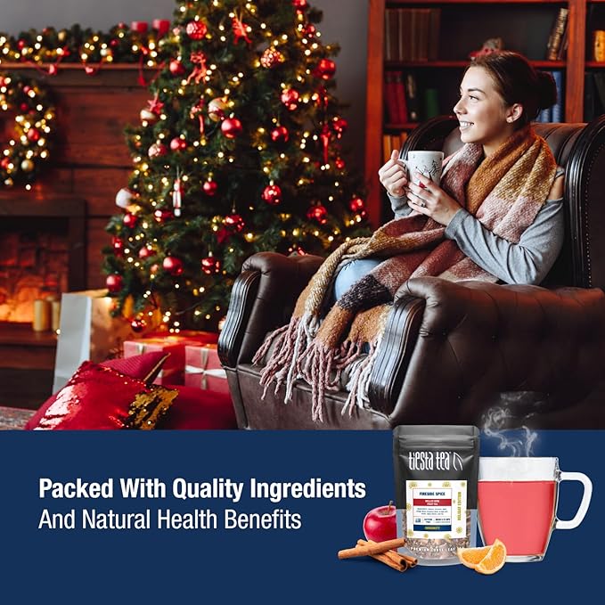 Tiesta Tea - Holiday Tea Sampler Dry Flight Set Loose Leaf High to No Caffeine Hot &amp Iced Premium Brew Sample with Black Herbal Fruit &amp Hibiscus Blends 8 Resealable Sample Pouches