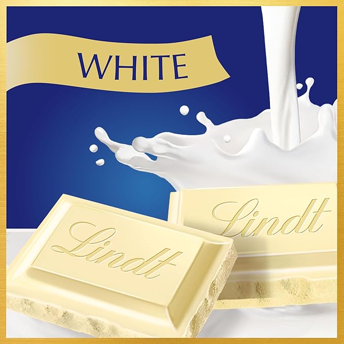 Lindt CLASSIC RECIPE White Chocolate Bar White Chocolate Candy 4.4 oz. (12 Pack)