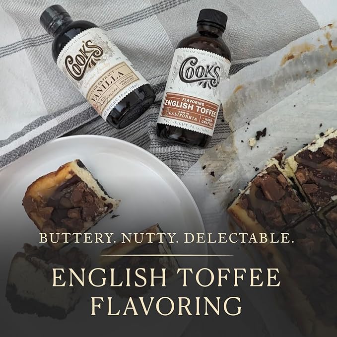 Cook's English Toffee Flavoring for Baking Icing Cinnamon Rolls Scones 8 oz