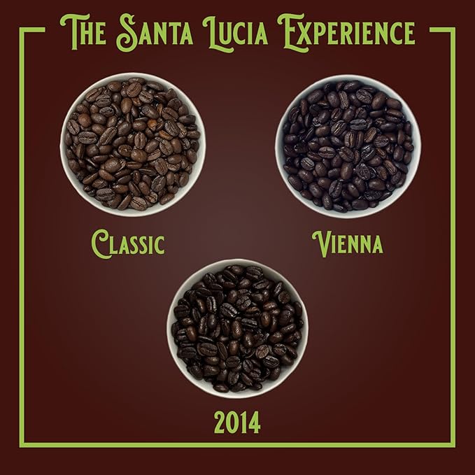 Santa Lucia Coffee - Grand Reserve Classic Medium Roast Nicaraguan Coffee - Medium Roast - 91 Point Specialty Grade - Low Acididity - Bright &amp Smooth - Strong &amp Bold Flavor - Whole Bean - 16oz