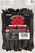 Buffalo Bills 12.5oz Premium Maple Pepper Beef Jerky 7 Strips (25 beef jerky strips per bag)