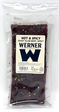 Werner Beef Jerky Slab 10 Count – Giant Jerky Slab Jerky Sheets Thinly Sliced Beef Jerky Bulk Pack (Hot &amp Spicy)
