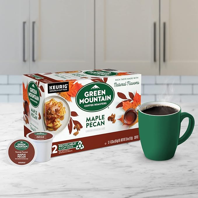 Green Mountain Coffee Roasters Maple Pecan Single-Serve Keurig K-Cup Pods Flavored Light Roast Coffee 72 Count