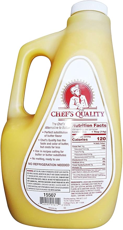 Chef's Quality Alternative Liquid Butter 1 Gallon