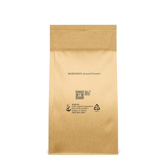 Pure Original Ingredients Steel Cut Oats and Turmeric Powder Bundle Eco-friendly Packaging Natural