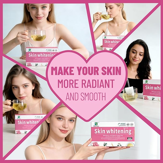 Skin Whitening and Spots Fading Tea Improve Endocrine Acne Removal Beautifying 30 Tea Bags