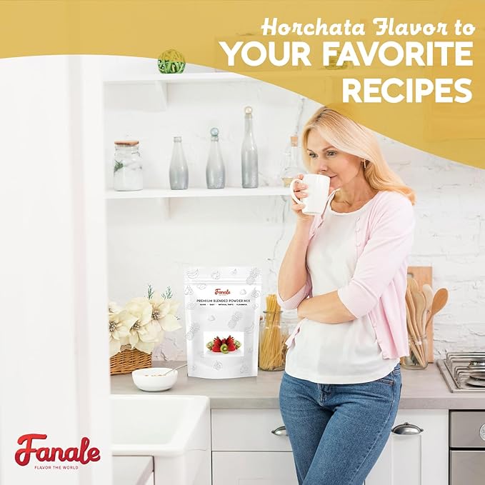 Fanale Premium Horchata Bubble Tea Flavoring Powder | Perfect for Baking Smoothies Desserts and Drinks | Instant Flavoring Powder for Boba Milk Tea- 2.2 Pounds (Pack of 1).